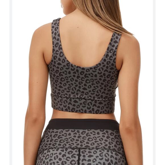 Anthropologie All Fenix Jagger Leopard Print Sports Bra Sz XS - Picture 2 of 5